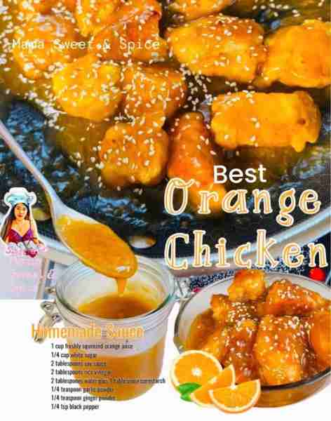 Delicious Orange Chicken with homemade Sauce If you want a restaurant quality sauce, homemade is the...