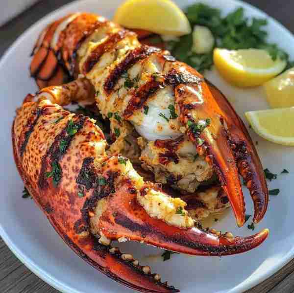 Garlic Butter Grilled Lobster Ingredients: • 2 whole lobsters (or 4 lobster tails) • 4 tablespoons u...