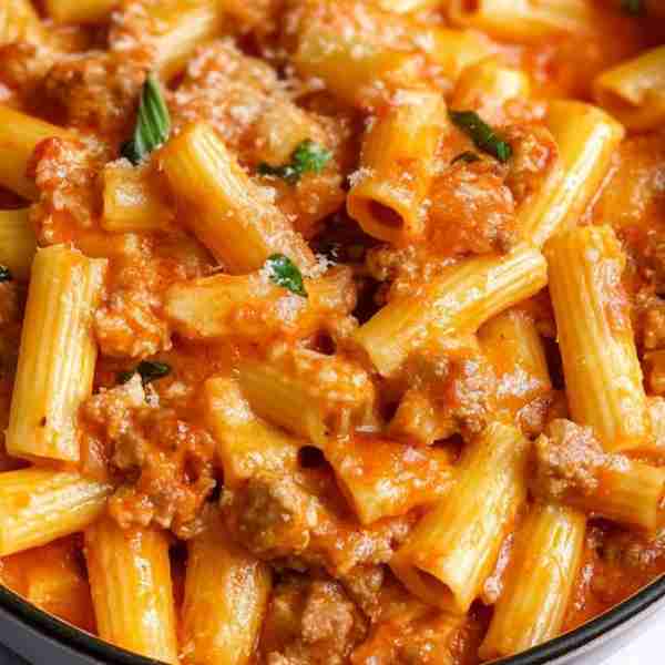 Delicious Creamy Sausage Rigatoni 😍Don't Lose This Recipe 😋 Ingredients: 1 medium onion chopped 2...