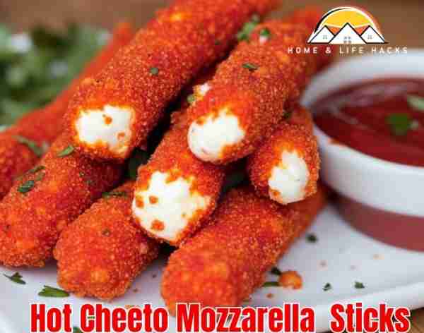 Hot Cheeto Mozzarella Cheese Sticks: a great snack for anytime Ingredients: - 8 mozzarella sticks -...