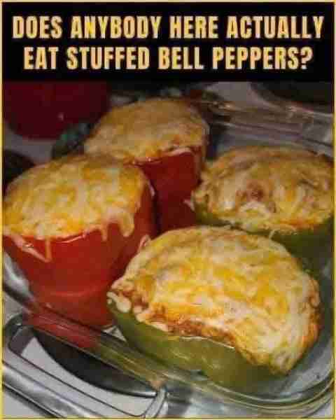 Stuffed bell peppers!🖐️ Don't lose this recipe 😋 Ingredients 4 large bell peppers (any color) 1 lb...