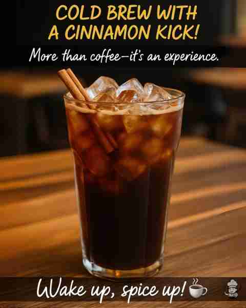 COLD BREW WITH A CINNAMON KICK ☕️🔥 Bold, smooth, and spiced just right. 🧊 Ingredients: • 1 cup co...