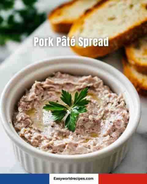 🇫🇷 Pork Pâté Spread (Rillettes de Porc) 🍞🥂 A rich and rustic French pork spread—perfect on toast w...