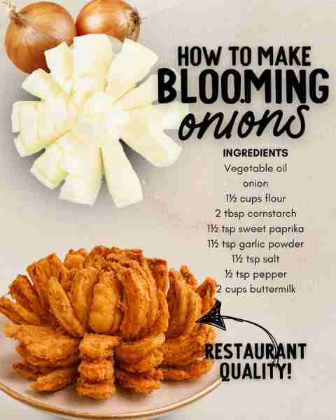 How to make a restaurant quality blooming onion! ~~ ingredients Vegetable oil, for frying (amount wi...