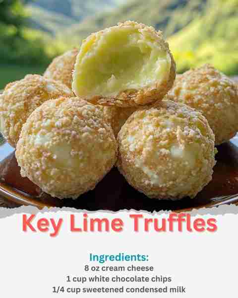 Key Lime Truffles Ingredients: For the Truffle Filling: 8 oz cream cheese, softened 1 cup white choc...