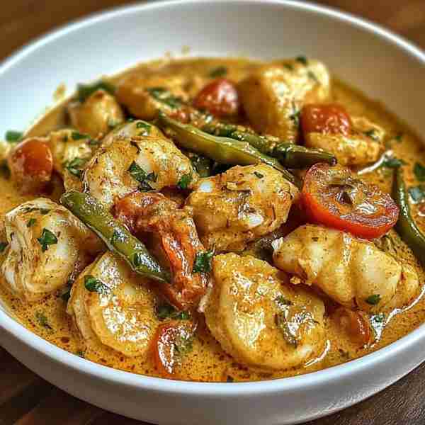 🐟🍅 Malaysian Fish Curry with Okra & Tomatoes 🌶️✨ A hearty and flavorful Malaysian-style curry mad...