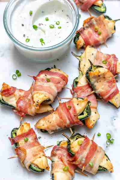 Now these Bacon Wrapped Chicken Jalapeño Bites are a perfect weekend party food! 🥰 A little FUN “ni...