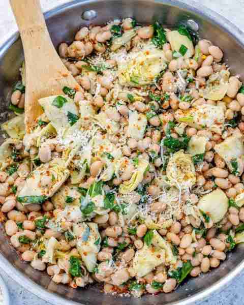 Spinach Artichoke Cannellini Beans Lately, I’m trying to be extra creative with less expensive (more...