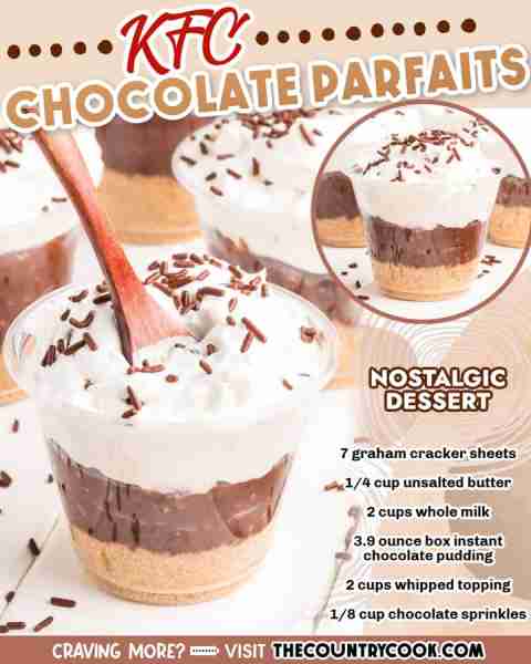 This copycat KFC Chocolate Parfait is a rich, creamy, and layered no bake dessert made with pudding,...