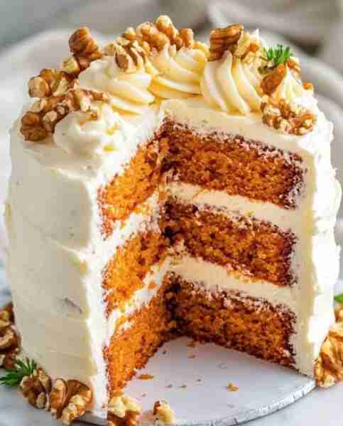 💕😋Classic Carrot Cake 💕😋 Ingredients: For the Cake: 2 cups all-purpose flour 2 tsp baking soda ½...