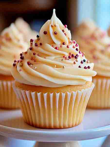 CLASSIC VANILLA CUPCAKES INGREDIENTS For the Cupcakes: 1½ cups (190g) all-purpose flour 1½ tsp bakin...