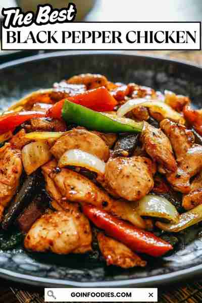 BLACK PEPPER CHICKEN 🍗🌶️ Ingredients: - 1 pound boneless, skinless chicken thighs, cut into bite-s...