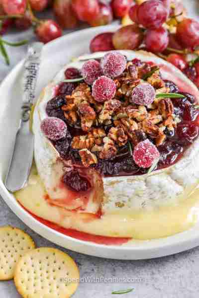 https://www.spendwithpennies.com/baked-brie-with-cranberries-pecans/ Baked Brie is an appetizer that...