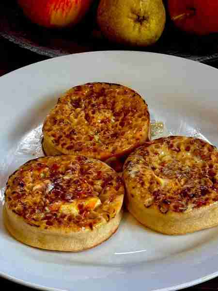 Just some crumpets with marmite this morning by Caron B