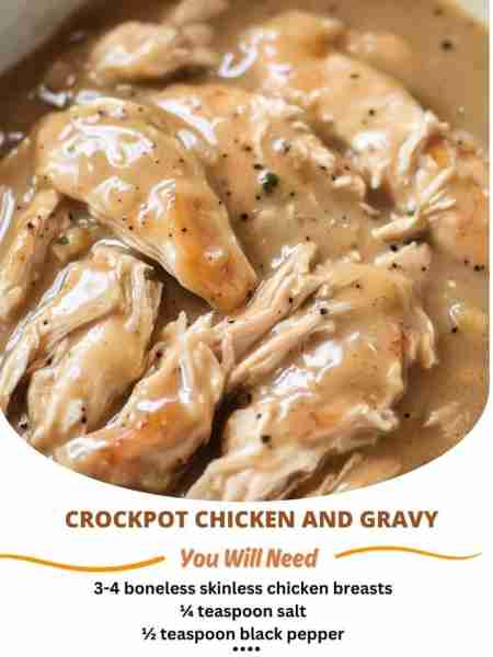 Crockpot Chicken and Gravy Hearty Slow-Cooked Chicken and Gravy: A Comfort Food Classic Ingredients:...