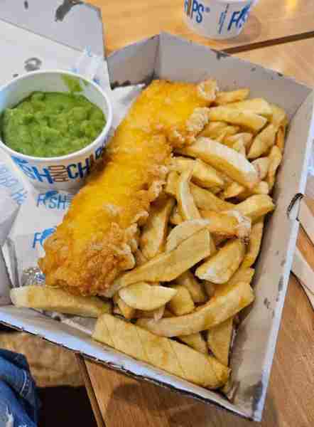 Fish 'n' chips at the seaside