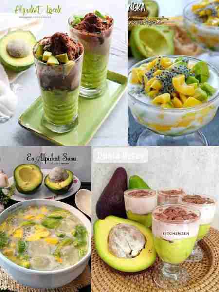 Resep Es Alpukat kocok: @kitchenzen_ 1 buah alpukat dihancurkan Susu UHT Es batu Gula aren cair SKM...