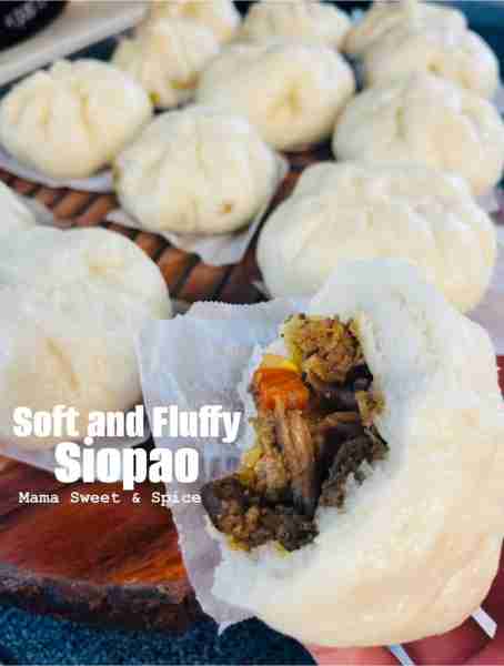 Siopao #Asado Best Steamed Meat Buns #siopao. So soft and fluffy! Siopao Dough: 3 cups cake flour o...