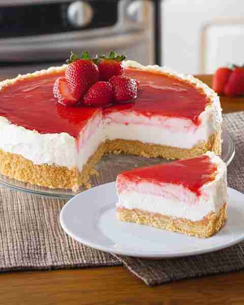 Delicious Strawberry Cheesecake Ingredients: - 2 cups graham cracker crumbs - 1/2 cup unsalted butte...