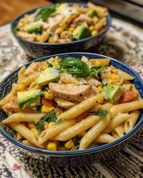 Sweet Corn and Avocado Penne with Turkey Creamy Turkey Penne with Avocado and Golden Corn Ingredient...