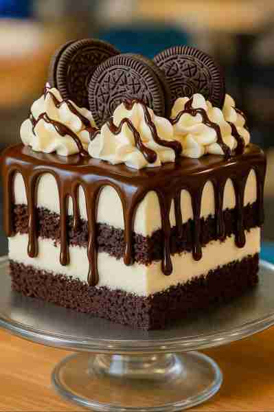 🍫 Chocolate Fudge Layered Bliss 🍫 📋 Ingredients For the Brownie Cake ● 1 cup unsalted butter ● 2...