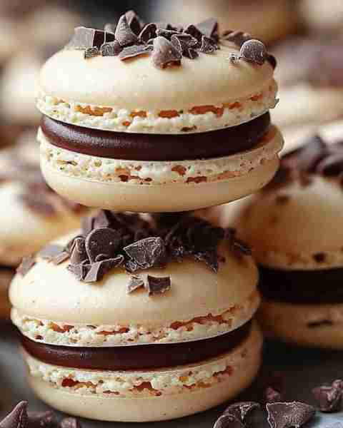 💕😋 French Macarons with Chocolate Ganache💕😋 Macaron Shells: Ingredients: 100g almond flour (fin...