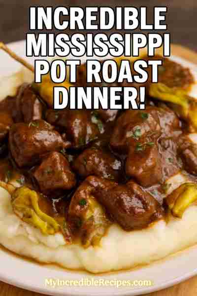 Incredible Mississippi Pot Roast Dinner! 💚 Easy Drop in Crock meal the whole Family Loves! Recipe B...