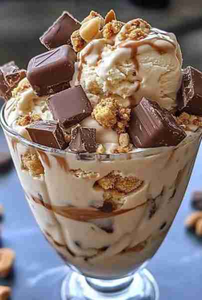 🍦 Snickers & Reese's Cookie Dough Ice Cream Extravaganza The ultimate frozen treat packed with chew...