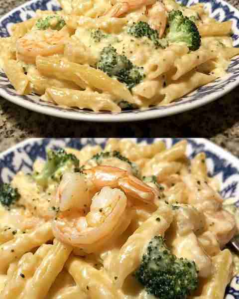 Creamy Broccoli and Shrimp Ziti Tender Shrimp and Broccoli in a Light Cream Ziti Ingredients: 250g z...