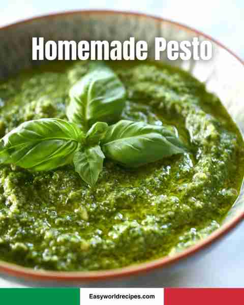🇮🇹 Homemade Pesto A classic Ligurian sauce bursting with fresh basil flavor. Ingredients Fresh basil...