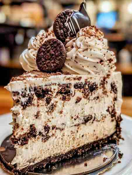 🍪 Cookies and Cream Cheesecake Tower 🍰 Ingredients: - 2 cups chocolate cookie crumbs - 1/2 cup uns...