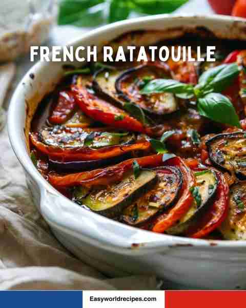 🥬 French Ratatouille - A rainbow of roasted veggies — eggplant, zucchini, bell pepper, tomato — all...