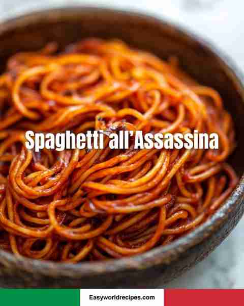 🇮🇹 Spaghetti all’Assassina A dramatic Apulian pasta dish where spaghetti is “killed” by frying in a...