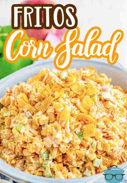 This Frito Corn Salad is a unique appetizer that combines corn kernels, cheese, taco seasoning, Frit...