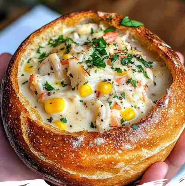 Creamy Crab Chowder Bowl Ingredients: 1 lb lump crab meat, picked over for shells 4 cups seafood or...