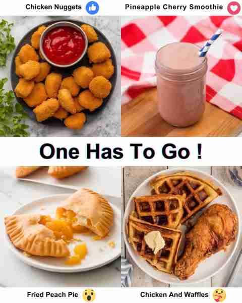 Fried Peach Pie 🥧 Chicken Nuggets 🍗 Chicken nuggets are bite-sized, breaded, and deep-fried pieces...
