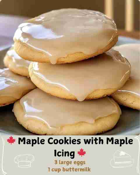 🍁 Maple Cookies with Maple Icing 🍁 Ingredients For the Cookies: 1 cup (2 sticks) unsalted butter,...