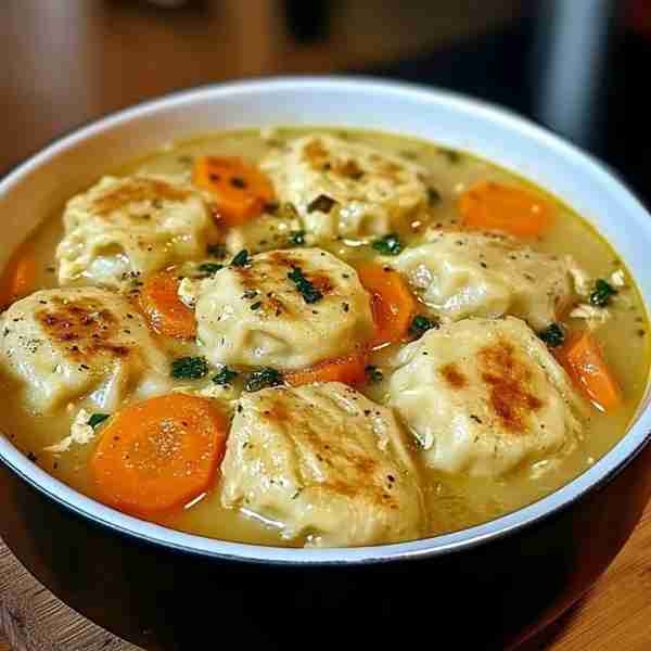 🍲 Warm Chicken and Dumplings Soup