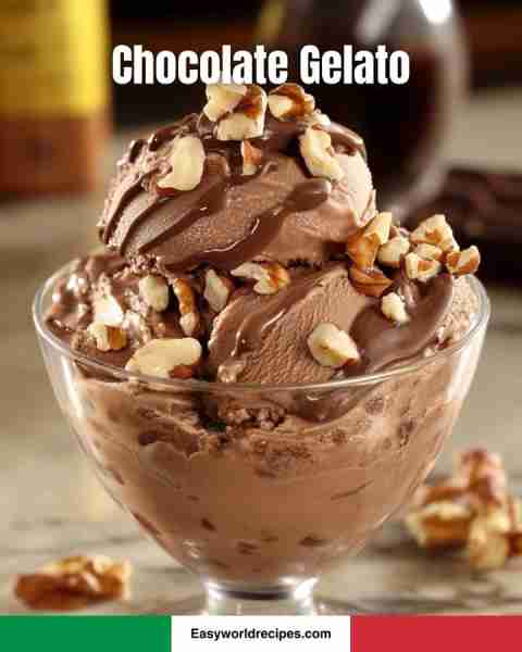 🍫 Chocolate Gelato An irresistibly creamy and rich Italian frozen dessert. Ingredients: Whole milk:...