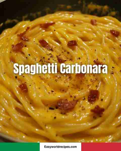 🍝 Spaghetti Carbonara 🇮🇹🥓 No cream needed! Just eggs, cheese, and pancetta perfection! 🙌 Find the...