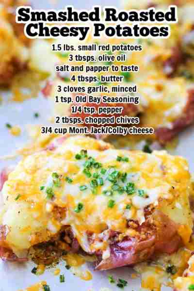 Smashed Red Potatoes 😍 https://www.365daysofbakingandmore.com/smashed-red-potatoes/