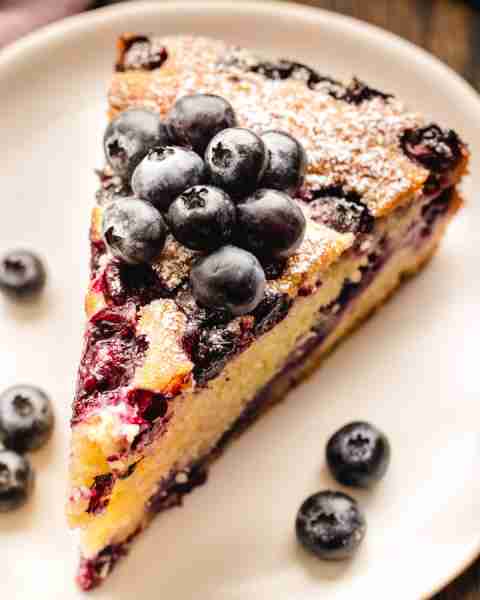 Blueberry Lemon Yogurt Cake 🫐🍋 (No cream layers or frosting. Perfect for Summer!)