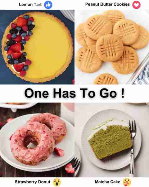 Strawberry Donut 🍓 Lemon Tart 🍋👍 Tangy, silky lemon curd nestled in a crisp buttery crust, often...
