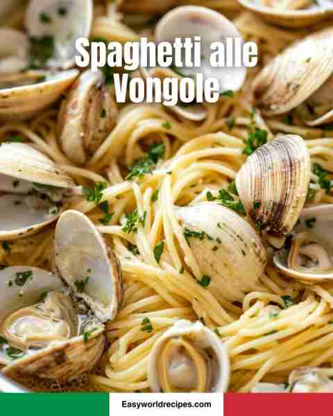 🐚 Spaghetti alle Vongole 🇮🇹🍋 Fresh clams with garlic, olive oil, and white wine—an elegant coastal...