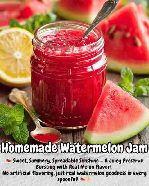 Homemade Watermelon Jam Ingredients (Makes \~2½ cups jam): - 4 cups seedless watermelon, cubed - 1...