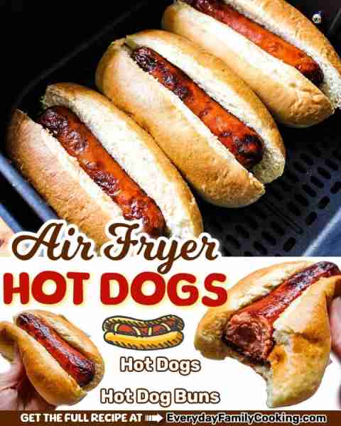 Skip the grill and still get that juicy, crispy bite! 🌭 These Air Fryer Hot Dogs are perfect for bu...