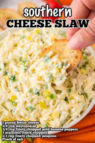 Recipe: https://www.bunsinmyoven.com/southern-cheese-slaw/ Cheese Slaw > Coleslaw. I said what I sai...