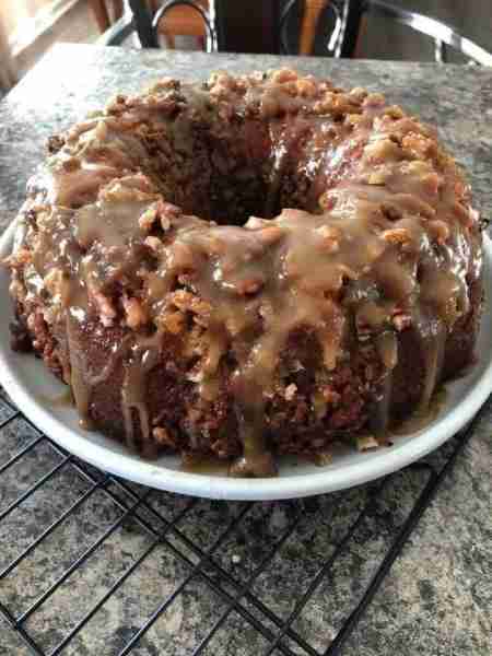 "I made this recipe in a Bundt Cake and it came out great!! ALL of the stuff I put at the bottom sta...