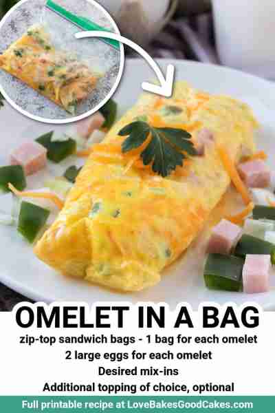 RECIPE - https://www.lovebakesgoodcakes.com/ziplock-omelets/ Omelet in a Bag is the easiest way to m...