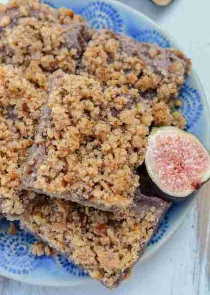 The buttery pecan topping on these fig bars is simply irresistible!